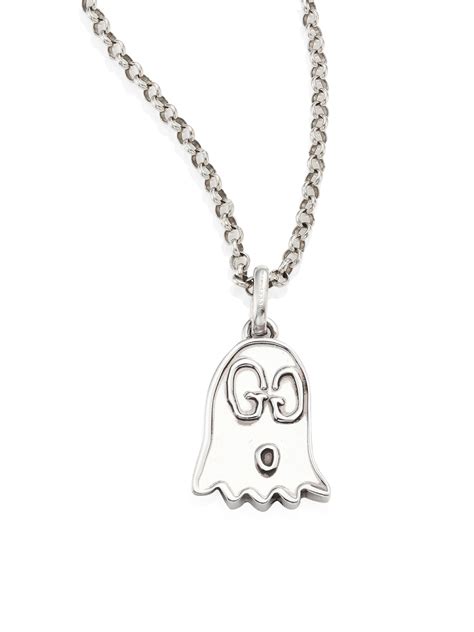 gucci ghost ciondolo|guccighost necklace.